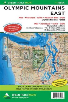 Green Trails Olympic Mountains East - Map 168SX