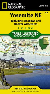 Yosemite NE: Tuolumne Meadows and Hoover Wilderness National Geographic Trails Illustrated Map