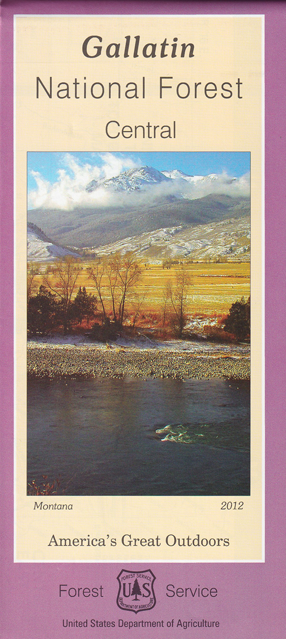 Gallatin National Forest Map (Central)