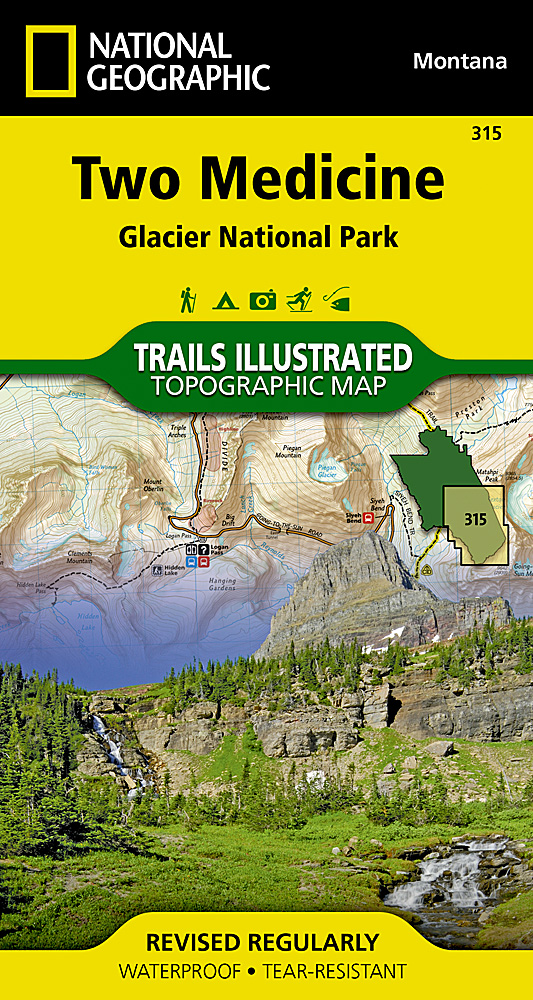 Two Medicine, Glacier National Park National Geographic Trails Illustrated Map