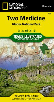 Two Medicine, Glacier National Park National Geographic Trails Illustrated Map