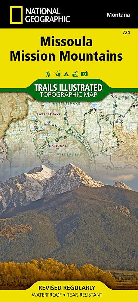 Missoula Mission Mountains National Geographic Trails Illustrated Map