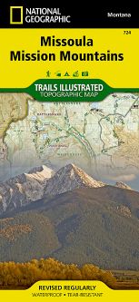 Missoula Mission Mountains National Geographic Trails Illustrated Map