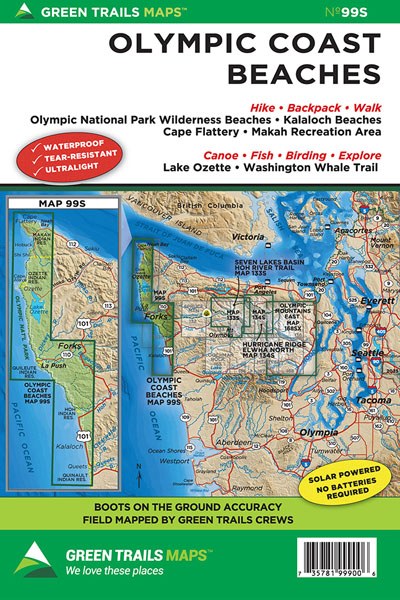 Green Trails Olympic Coast Beaches - Map 99S