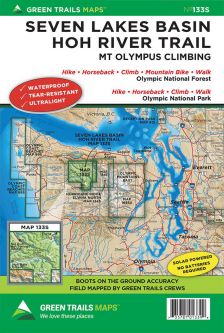 Green Trails Seven Lakes Basin Hoh River Trail - Map 133S