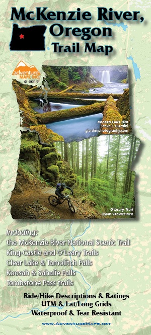 McKenzie River, Oregon Trail Map