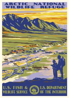 Arctic National Wildlife Refuge Vintage Poster