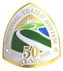National Trails System 50th Anniversary Walking Stick Medallion