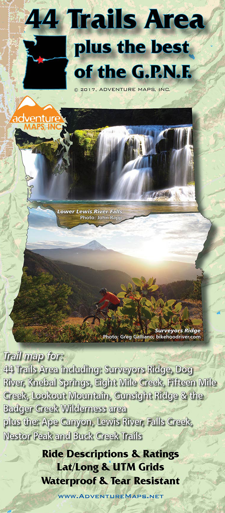 44 Trails Area Map, plus the best of the Gifford Pinchot National Forest