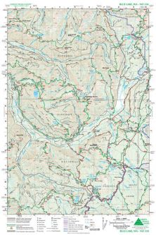 Green Trails Blue Lake, WA Map 334