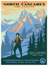 North Cascades National Park Vintage Poster