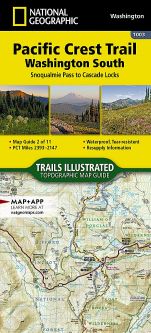 National Geographic Pacific Crest Trail: Washington South Guide Map