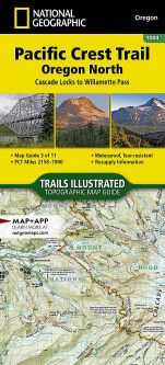National Geographic Pacific Crest Trail: Oregon North Guide Map