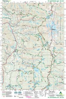 Green Trails Mount Jefferson, OR Map 557