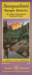 Snoqualmie Ranger District Map: Mt. Baker-Snoqualmie National Forest
