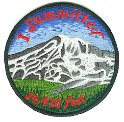 I Summitted Mount Rainier Patch