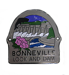 Bonneville Lock and Dam Walking Stick Medallion