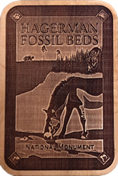 Hagerman Fossil Beds Wooden Magnet