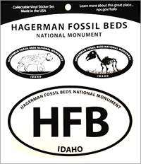 Hagerman Fossil Beds National Monument Vinyl Sticker Set