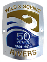Wild & Scenic Rivers 50th Anniversary Walking Stick Medallion